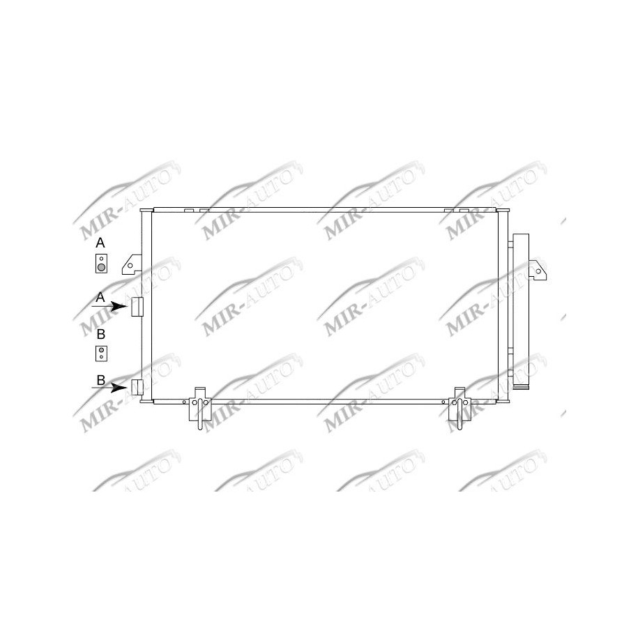 AC condenser with integrated receiver drier