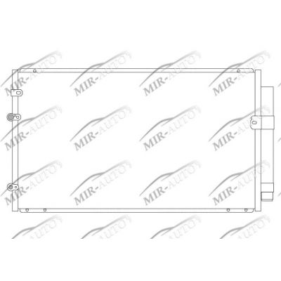 AC condenser with integrated receiver drier