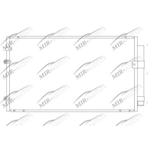 AC condenser with integrated receiver drier