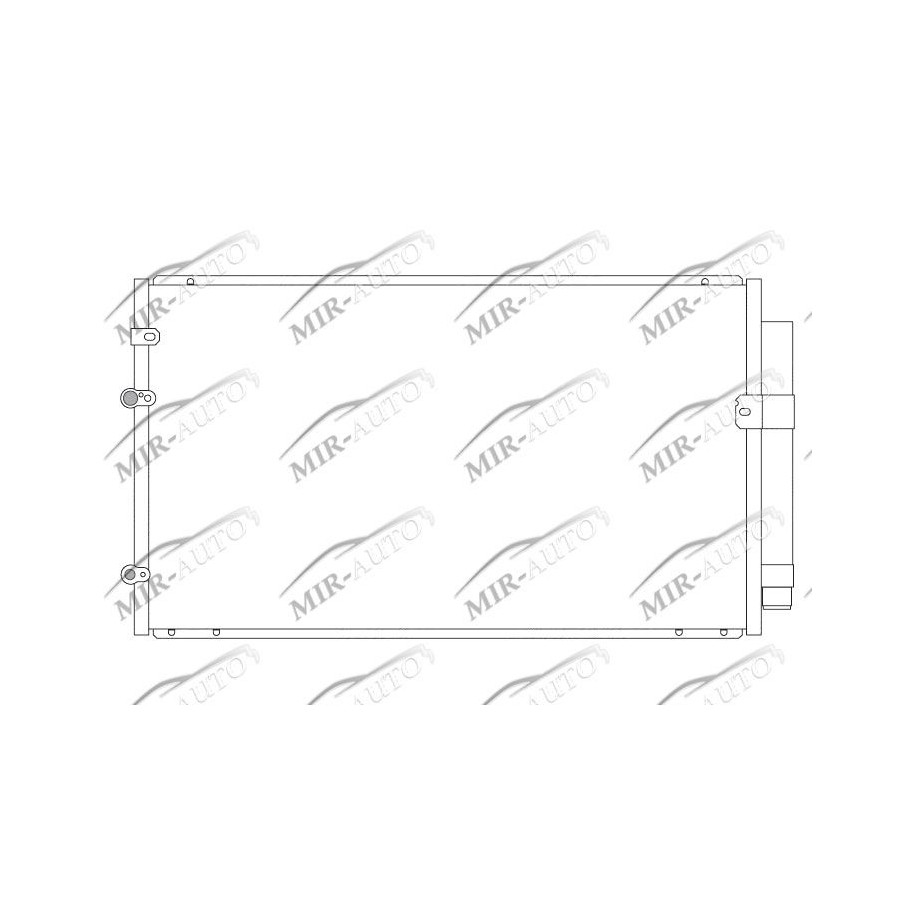 AC condenser with integrated receiver drier