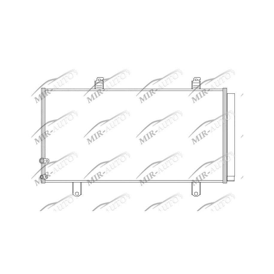 AC condenser with integrated receiver drier