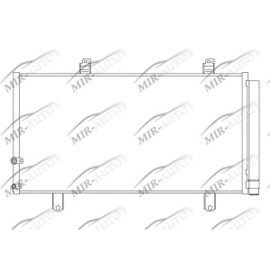 AC condenser with integrated receiver drier