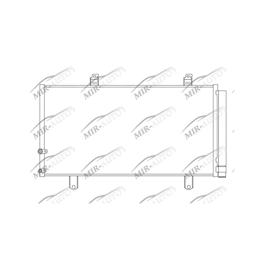 AC condenser with integrated receiver drier