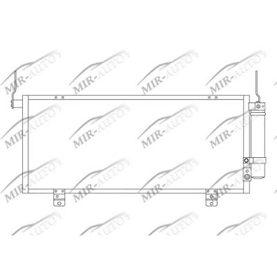 AC condenser with integrated receiver drier