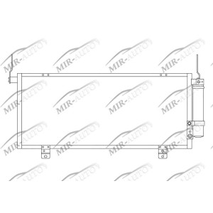 AC condenser with integrated receiver drier