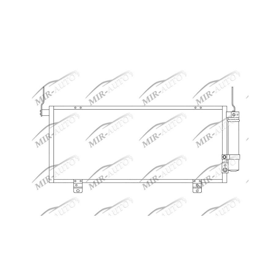 AC condenser with integrated receiver drier