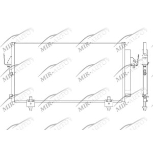 AC condenser with integrated receiver drier