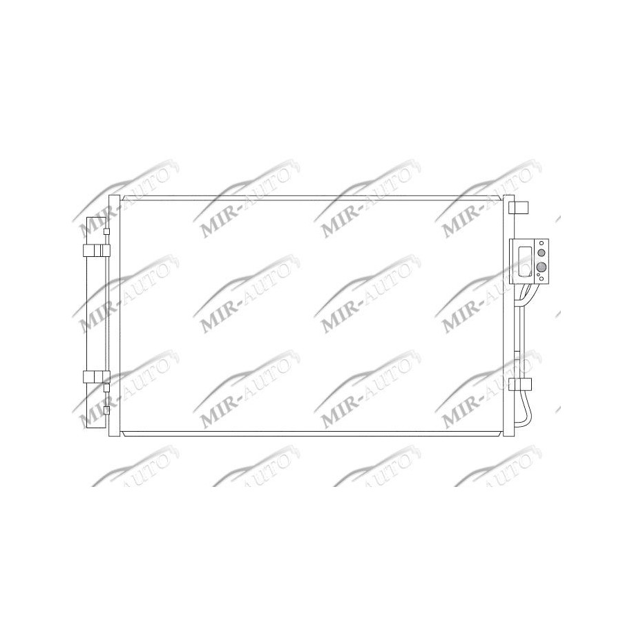 AC condenser with integrated receiver drier