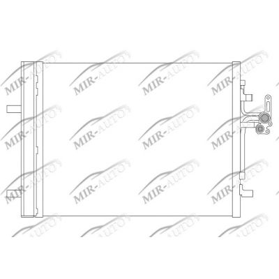 AC condenser with integrated receiver drier