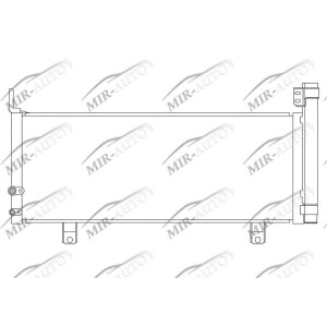 AC condenser with integrated receiver drier