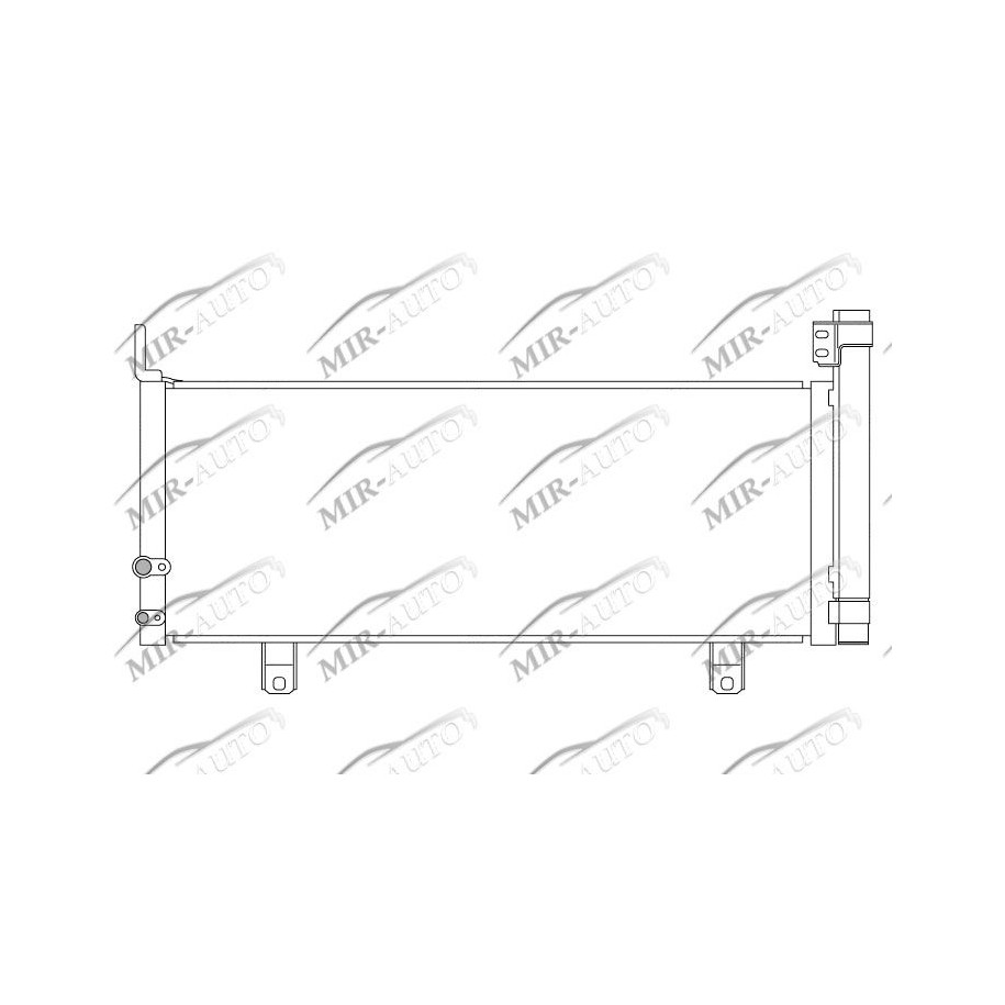 AC condenser with integrated receiver drier