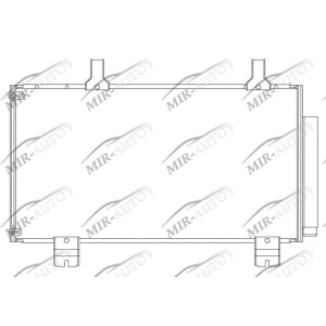 AC condenser with integrated receiver drier