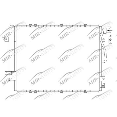 AC condenser with integrated receiver drier