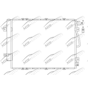 AC condenser with integrated receiver drier