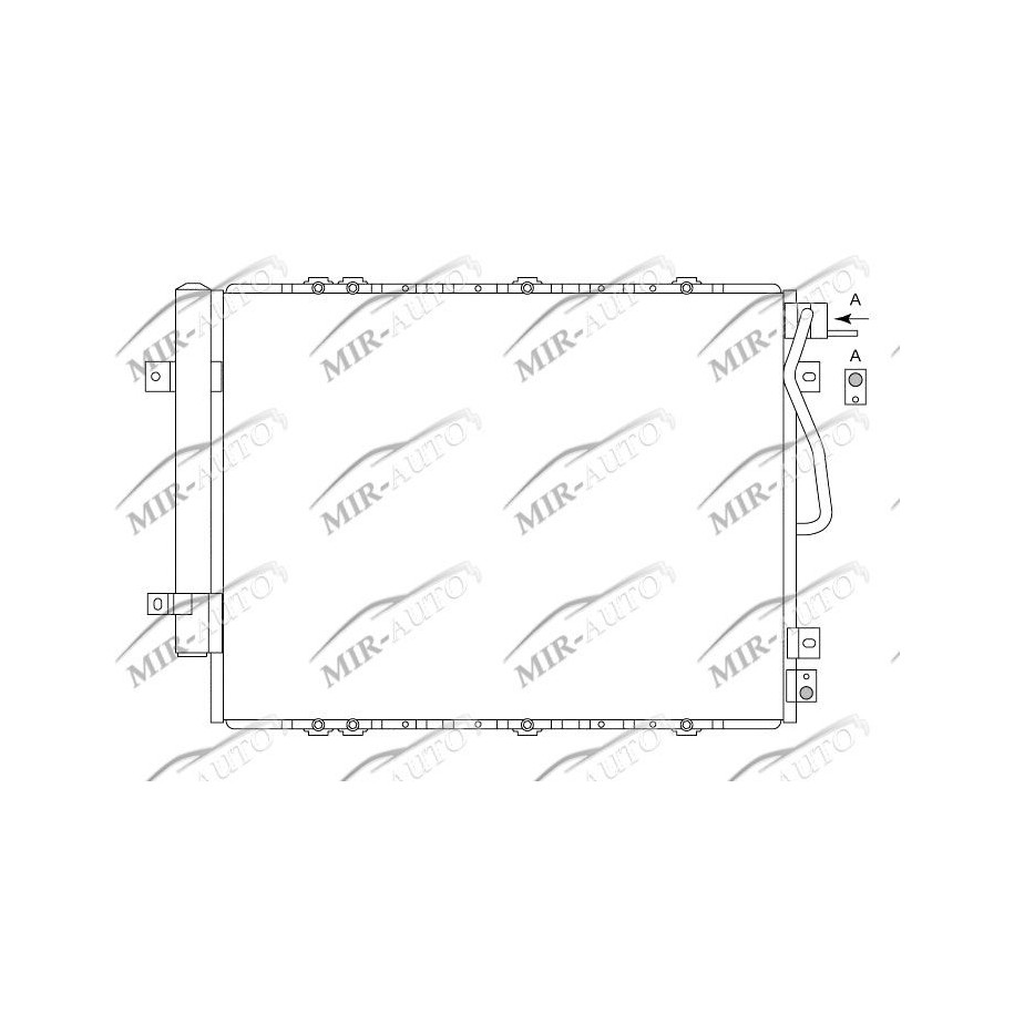 AC condenser with integrated receiver drier