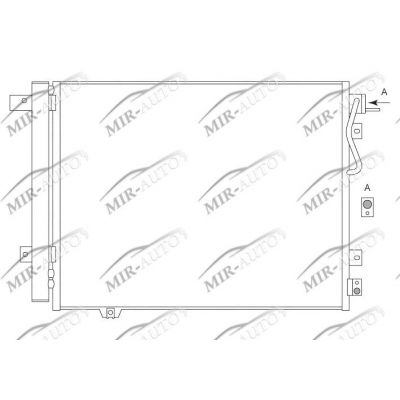 AC condenser with integrated receiver drier