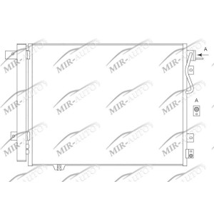AC condenser with integrated receiver drier