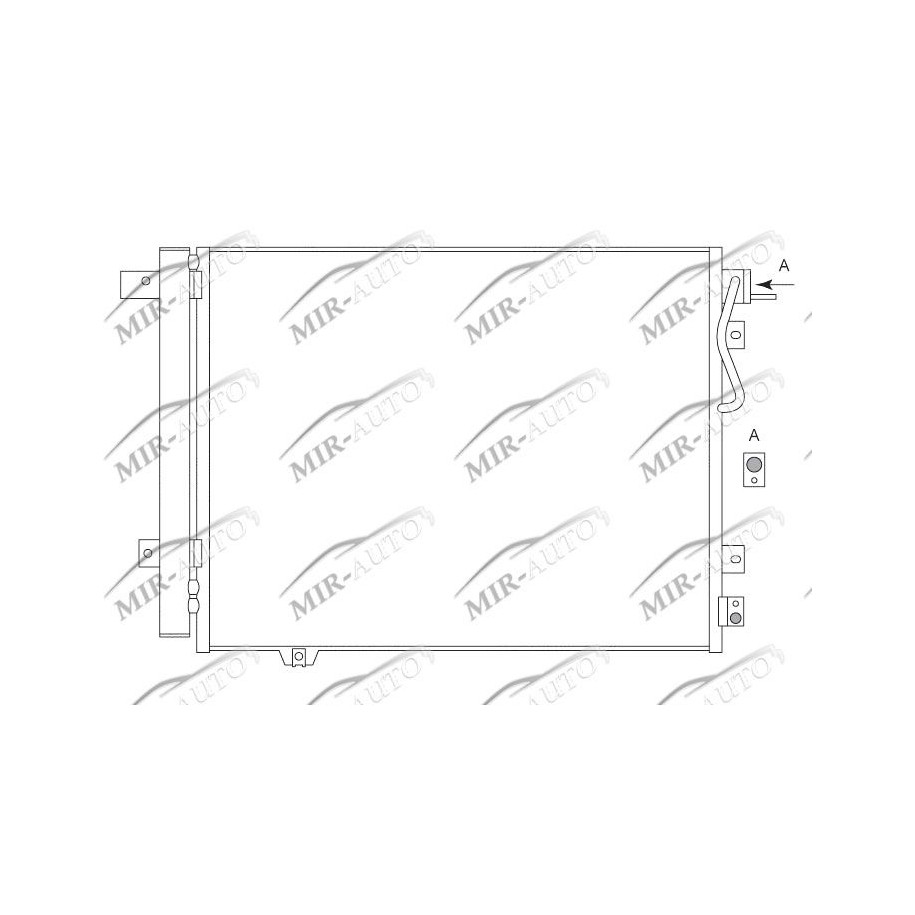 AC condenser with integrated receiver drier