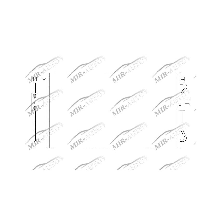 AC condenser without receiver drier