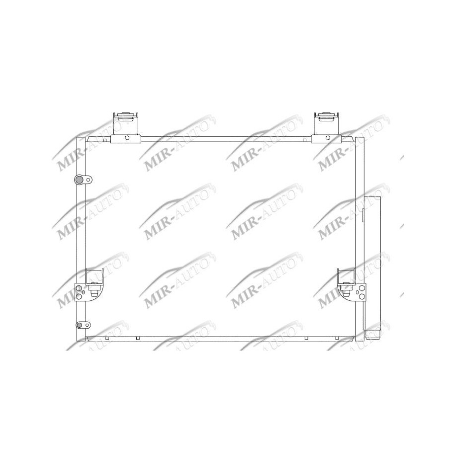 AC condenser with integrated receiver drier