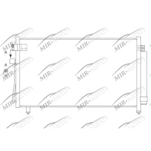 AC condenser with integrated receiver drier