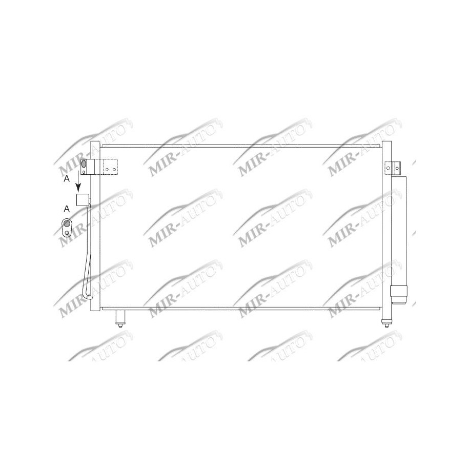 AC condenser with integrated receiver drier