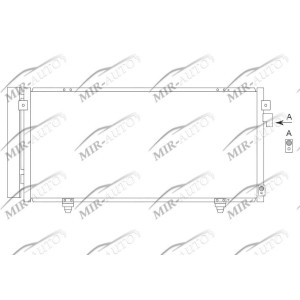 AC condenser with integrated receiver drier