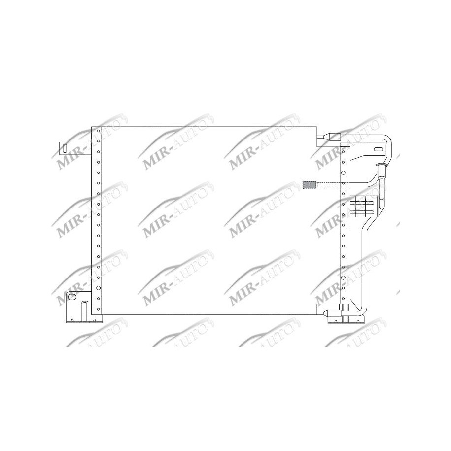 AC condenser without receiver drier
