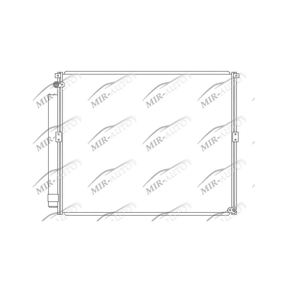 AC condenser with integrated receiver drier
