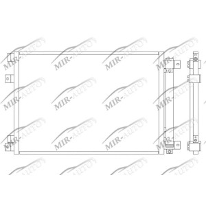 AC condenser with integrated receiver drier
