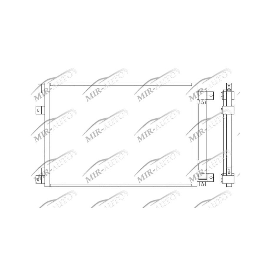 AC condenser with integrated receiver drier