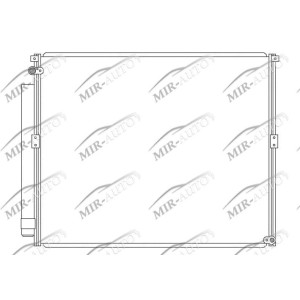 AC condenser with integrated receiver drier