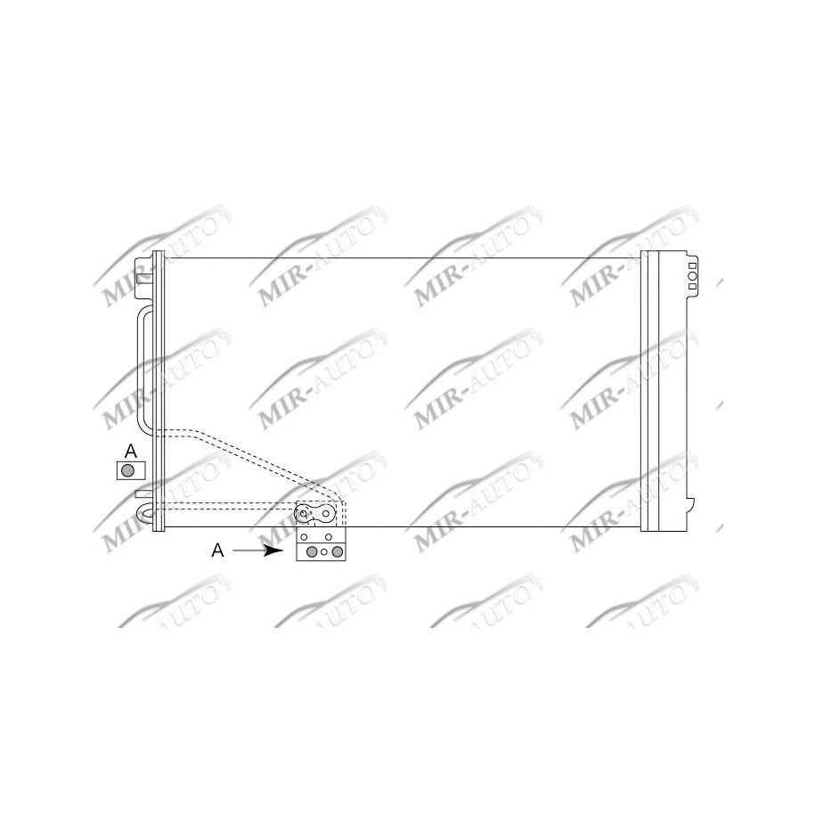 AC condenser with integrated receiver drier