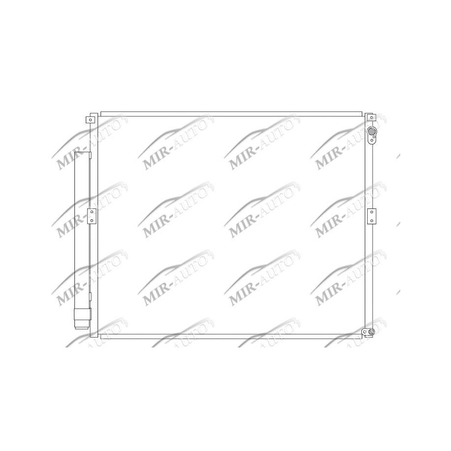 AC condenser with integrated receiver drier
