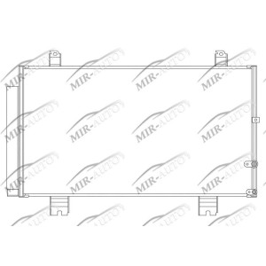AC condenser with integrated receiver drier