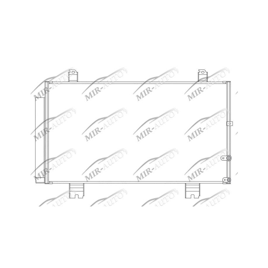 AC condenser with integrated receiver drier