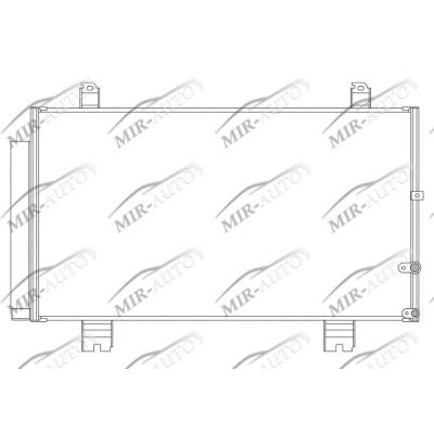 AC condenser with integrated receiver drier