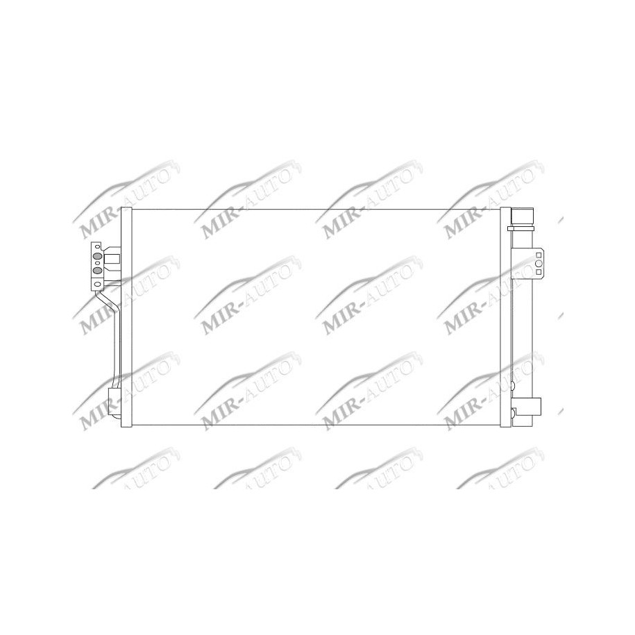 AC condenser with integrated filter drier