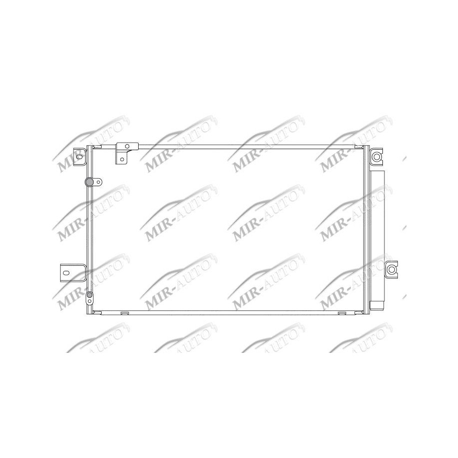 AC condenser with integrated filter drier