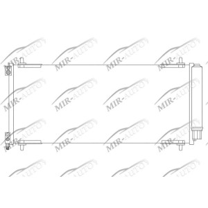 Радиатор кондиционера с интегр.осушителем