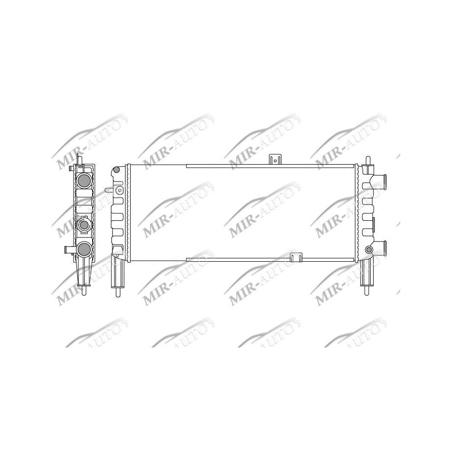 Variklio aušinimo radiatorius
