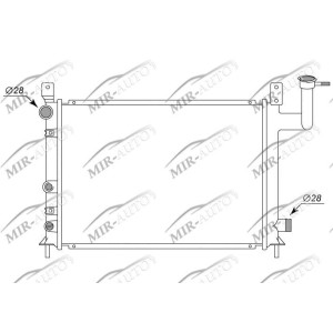 Variklio aušinimo radiatorius