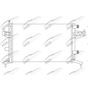 Variklio aušinimo radiatorius