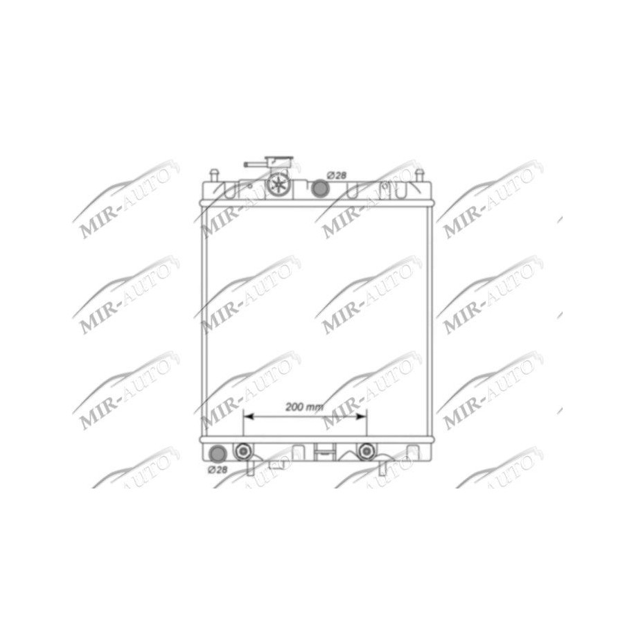 Variklio aušinimo radiatorius