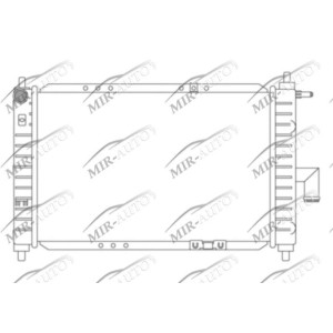 Variklio aušinimo radiatorius