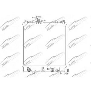 Variklio aušinimo radiatorius