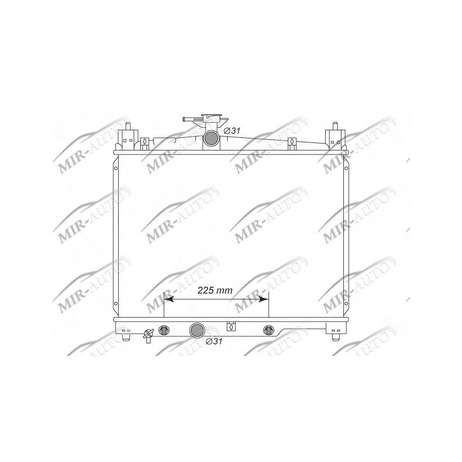 Variklio aušinimo radiatorius
