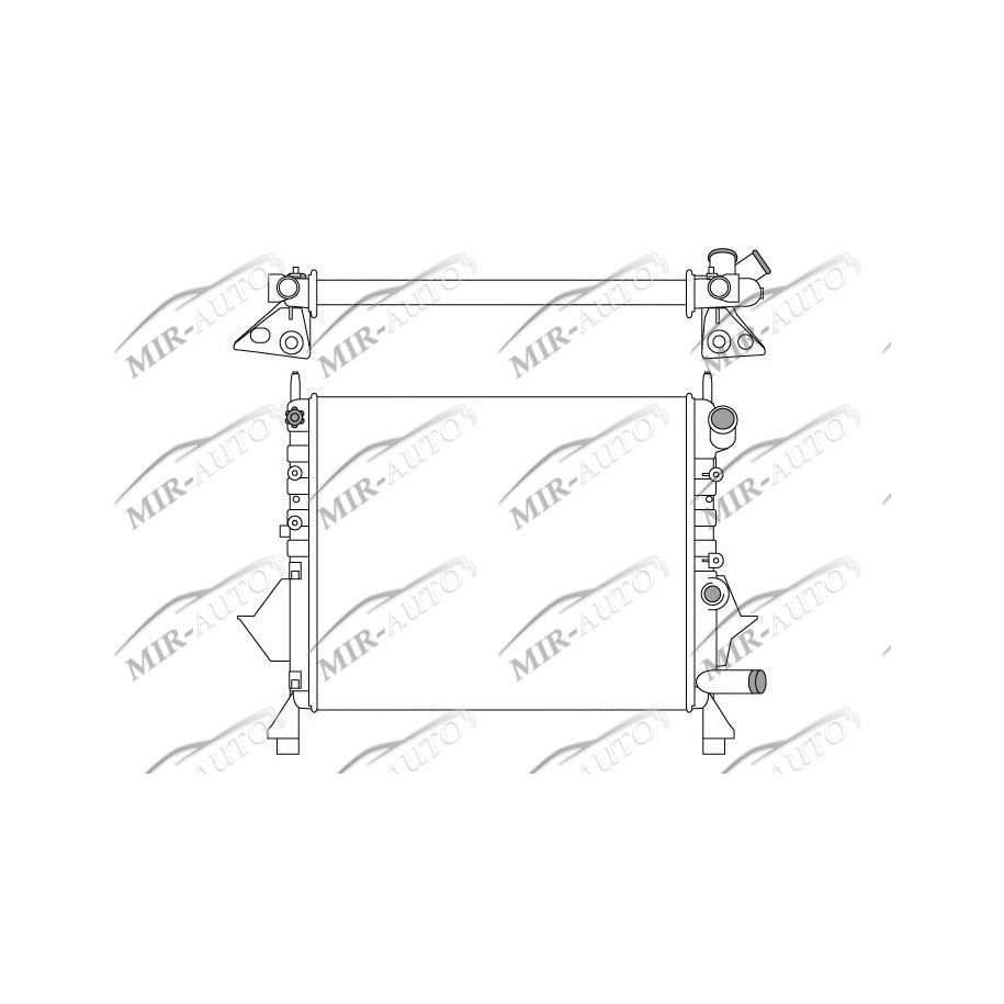 Variklio aušinimo radiatorius