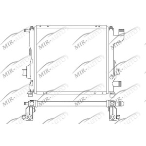 Variklio aušinimo radiatorius
