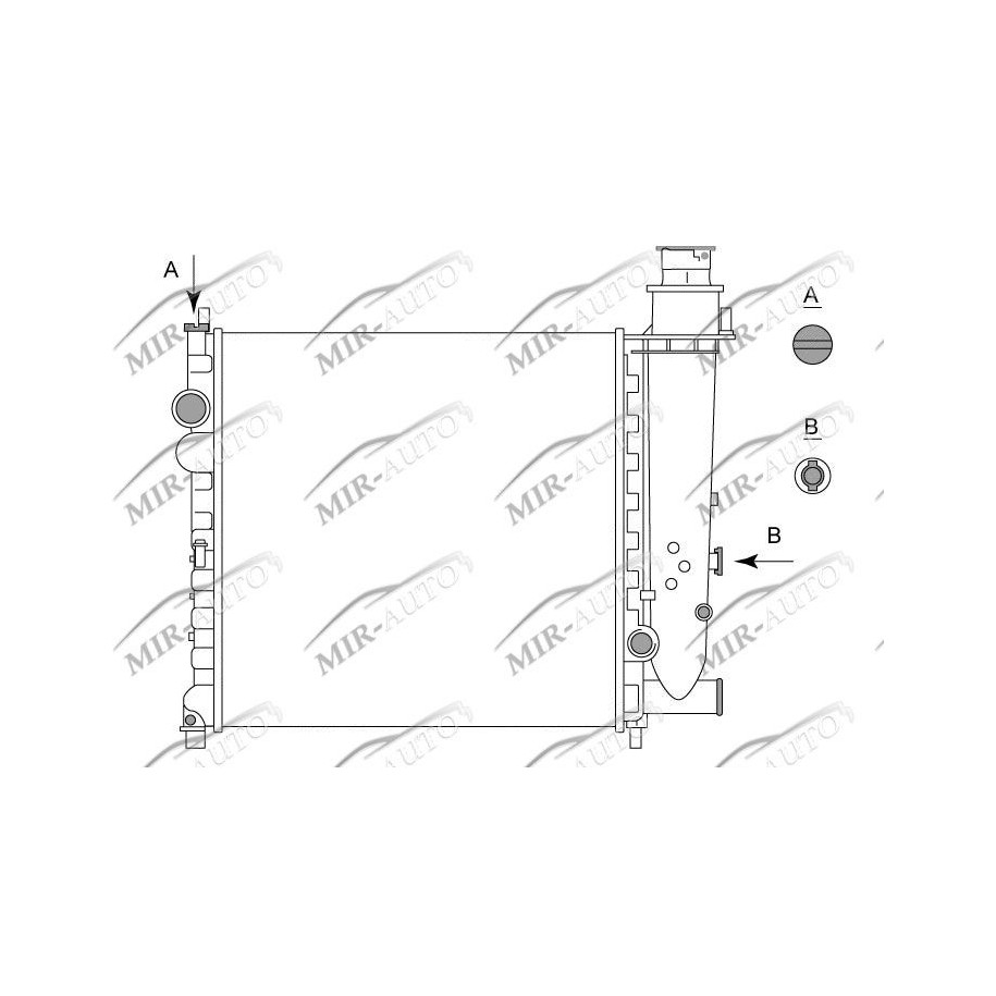 Variklio aušinimo radiatorius